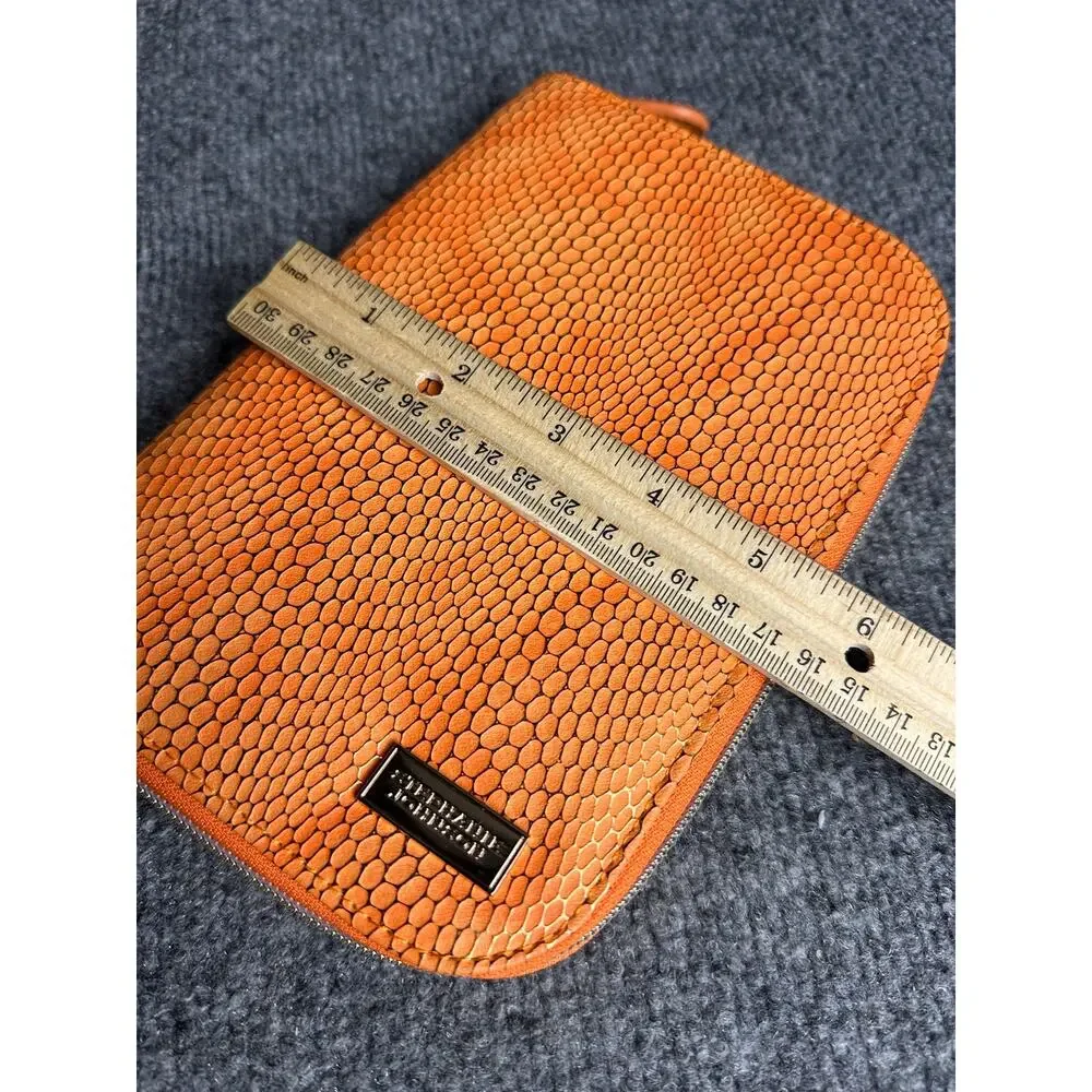 Stephanie Johnson Havana Julianna jewelry case orange zip around
